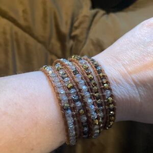 Victoria Emerson brand, Elegant Multi-Color Beaded Wrap Bracelet